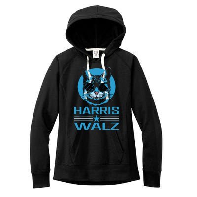 Kamala Harris Walz Harris Waltz 2024 Democratic Vp President Women's Fleece Hoodie