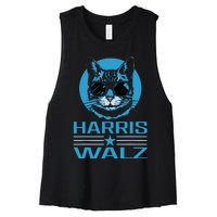 Kamala Harris Walz Harris Waltz 2024 Democratic Vp President Women's Racerback Cropped Tank