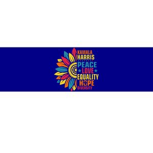 Kamala Harris Waltz Peace Love E Hope Diversity Bumper Sticker