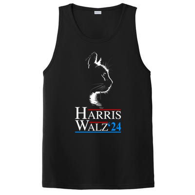 Kamala Harris Walz Waltz 2024 Vp President Funny Cat Ladies Gift PosiCharge Competitor Tank