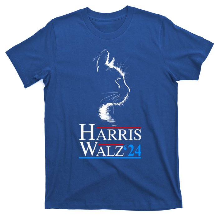 Kamala Harris Walz Waltz 2024 Vp President Funny Cat Ladies Gift T-Shirt