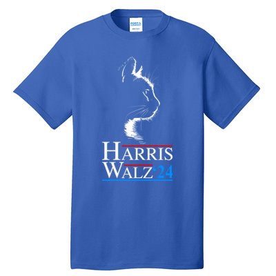 Kamala Harris Walz Waltz 2024 Vp President Funny Cat Ladies Gift Tall T-Shirt