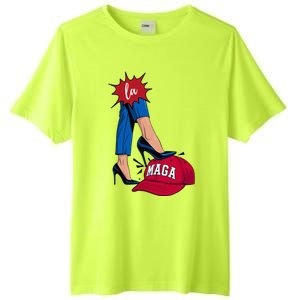 Kamala Harris With High Heels Stepping On Red Hat 2024 Tall Fusion ChromaSoft Performance T-Shirt