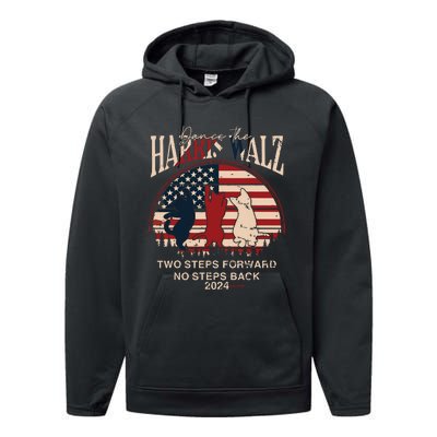 Kamala Harris Walz 2024 Waltz Dance 2 Steps Forward Not Back Performance Fleece Hoodie