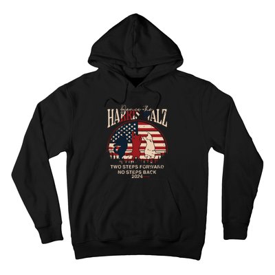 Kamala Harris Walz 2024 Waltz Dance 2 Steps Forward Not Back Hoodie