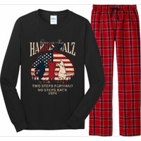 Kamala Harris Walz 2024 Waltz Dance 2 Steps Forward Not Back Long Sleeve Pajama Set