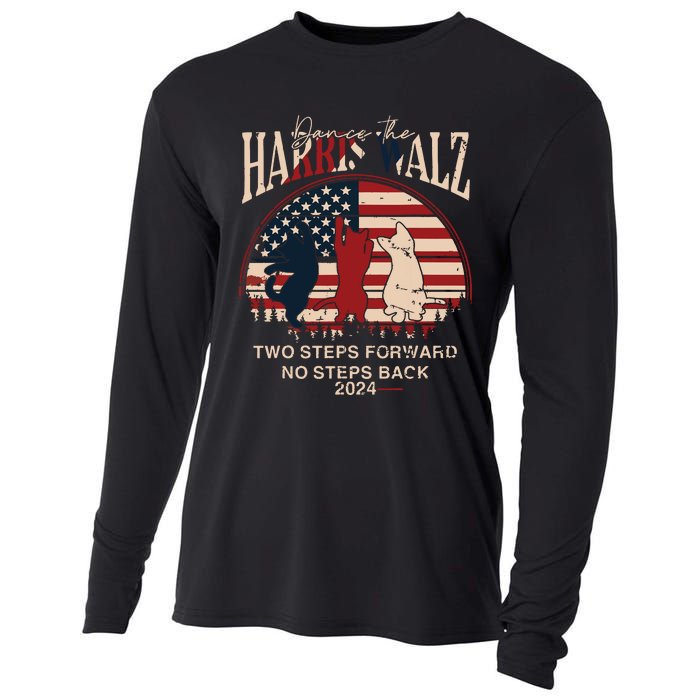 Kamala Harris Walz 2024 Waltz Dance 2 Steps Forward Not Back Cooling Performance Long Sleeve Crew