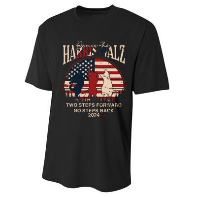 Kamala Harris Walz 2024 Waltz Dance 2 Steps Forward Not Back Performance Sprint T-Shirt