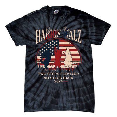 Kamala Harris Walz 2024 Waltz Dance 2 Steps Forward Not Back Tie-Dye T-Shirt