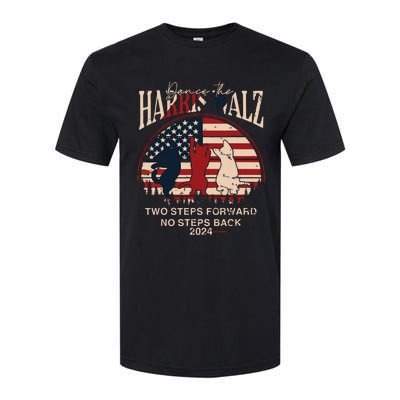 Kamala Harris Walz 2024 Waltz Dance 2 Steps Forward Not Back Softstyle CVC T-Shirt