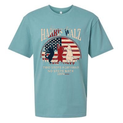 Kamala Harris Walz 2024 Waltz Dance 2 Steps Forward Not Back Sueded Cloud Jersey T-Shirt