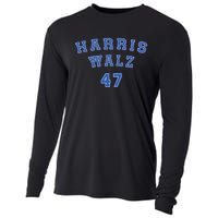 Kamala Harris Walz 2024 Harris Waltz President Democratic 47 Cooling Performance Long Sleeve Crew