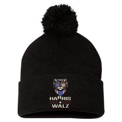 Kamala Harris Walz 2024 Harris Waltz Democratic Vp President Pom Pom 12in Knit Beanie