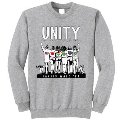 Kamala Harris Walz Women 2024 Unity Over Division Sweatshirt