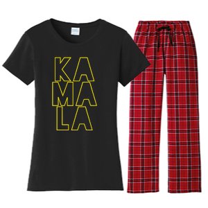 Kamala. Harris Walz 2024 Election Democrat Supporter Women's Flannel Pajama Set