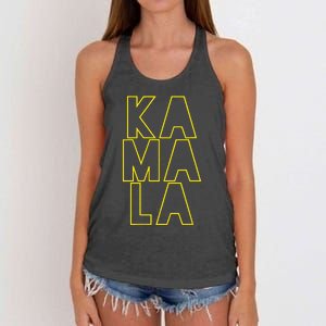 Kamala. Harris Walz 2024 Election Democrat Supporter Women's Knotted Racerback Tank