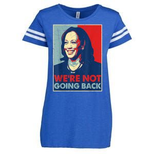 Kamala Harris Were Not Going Back Vote For 2024 President Gift Enza Ladies Jersey Football T-Shirt