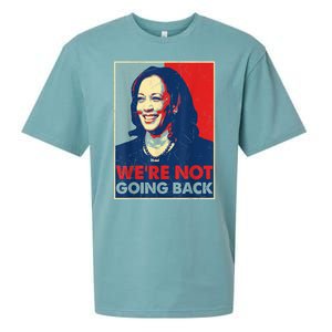 Kamala Harris Were Not Going Back Vote For 2024 President Gift Sueded Cloud Jersey T-Shirt