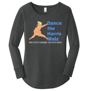 Kamala Harris Walz 2024 Waltz Dance Trump Meme Women's Perfect Tri Tunic Long Sleeve Shirt