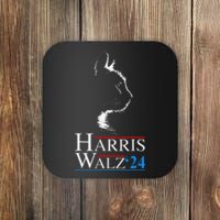 Kamala Harris Walz 2024 Harris Waltz Vp President Cat Ladies Gift Coaster