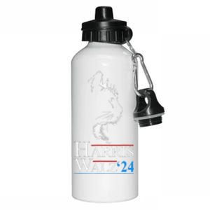 Kamala Harris Walz 2024 Harris Waltz Vp President Cat Ladies Gift Aluminum Water Bottle