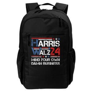 Kamala Harris Walz Waltz Mind Your Own Damn Business Daily Commute Backpack