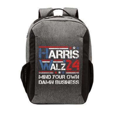 Kamala Harris Walz Waltz Mind Your Own Damn Business Vector Backpack