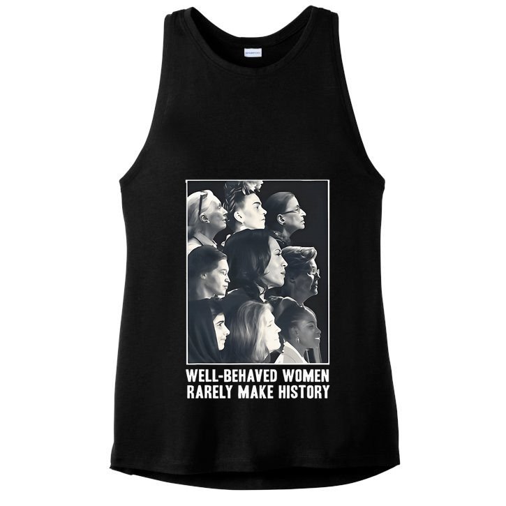 Kamala Harris Wellbehaved Women Rarely Make History Ladies PosiCharge Tri-Blend Wicking Tank