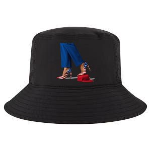 Kamala Harris With High Heels Stepping On Red Hat Gift Cool Comfort Performance Bucket Hat