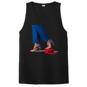 Kamala Harris With High Heels Stepping On Red Hat Gift PosiCharge Competitor Tank