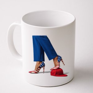 Kamala Harris With High Heels Stepping On Red Hat Gift Coffee Mug