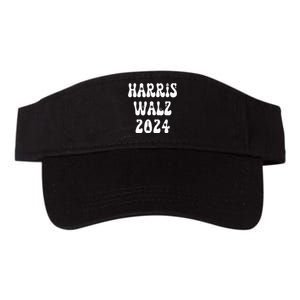 Kamala Harris Walz 2024 Spider Letter Font Halloween Valucap Bio-Washed Visor