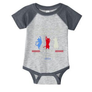 Kamala Harris Walz 2024 Waltz Dance 2 Steps Forward Not Back Infant Baby Jersey Bodysuit