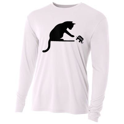 Kamala Harris Walz 2024 Harris Waltz Vp President Cat Ladies Cooling Performance Long Sleeve Crew