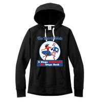 Kamala Harris Walz 2024 Waltz Dance 2 Steps Forward Not Back Women's Fleece Hoodie