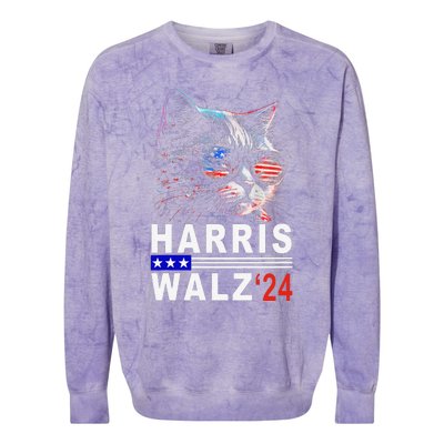 Kamala Harris Walz 2024 Harris Waltz Democratic Vp President Colorblast Crewneck Sweatshirt