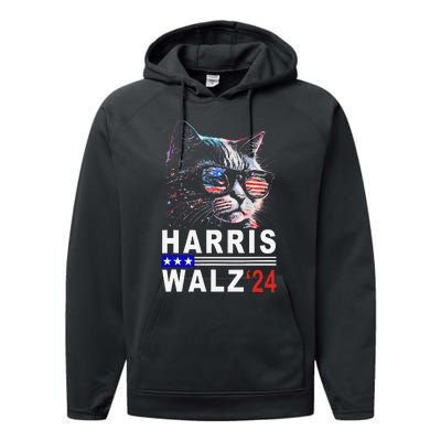 Kamala Harris Walz 2024 Harris Waltz Democratic Vp President Performance Fleece Hoodie