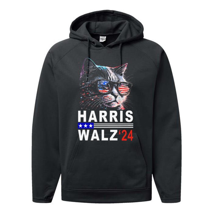 Kamala Harris Walz 2024 Harris Waltz Democratic Vp President Performance Fleece Hoodie