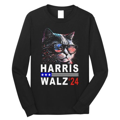 Kamala Harris Walz 2024 Harris Waltz Democratic Vp President Long Sleeve Shirt