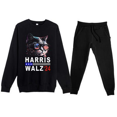 Kamala Harris Walz 2024 Harris Waltz Democratic Vp President Premium Crewneck Sweatsuit Set