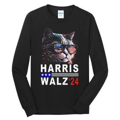 Kamala Harris Walz 2024 Harris Waltz Democratic Vp President Tall Long Sleeve T-Shirt