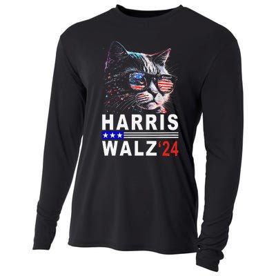 Kamala Harris Walz 2024 Harris Waltz Democratic Vp President Cooling Performance Long Sleeve Crew