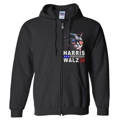 Kamala Harris Walz 2024 Harris Waltz Democratic Vp President Full Zip Hoodie