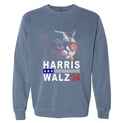 Kamala Harris Walz 2024 Harris Waltz Democratic Vp President Garment-Dyed Sweatshirt