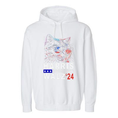 Kamala Harris Walz 2024 Harris Waltz Democratic Vp President Garment-Dyed Fleece Hoodie