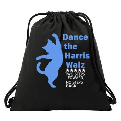 Kamala Harris Walz 2024 Waltz Dance 2 Steps Forward Not Back Drawstring Bag