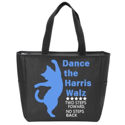 Kamala Harris Walz 2024 Waltz Dance 2 Steps Forward Not Back Zip Tote Bag