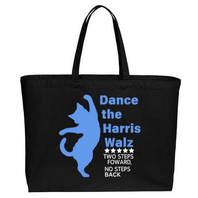 Kamala Harris Walz 2024 Waltz Dance 2 Steps Forward Not Back Cotton Canvas Jumbo Tote