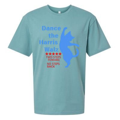 Kamala Harris Walz 2024 Waltz Dance 2 Steps Forward Sueded Cloud Jersey T-Shirt