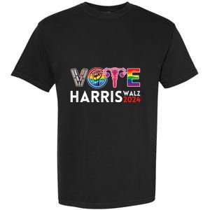 Kamala Harris Walz 2024 Lgbt Vote Harris Walz Waltz Garment-Dyed Heavyweight T-Shirt